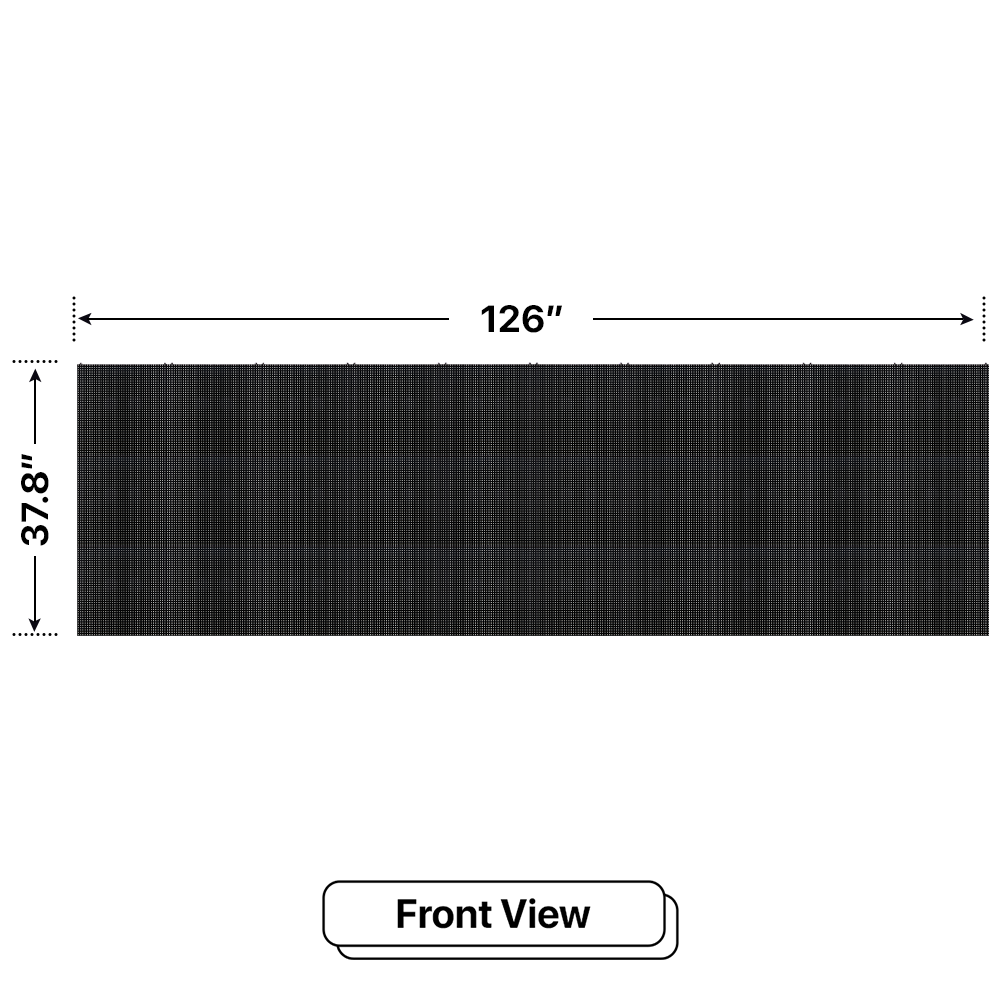 LED Sign City three by ten inch LED sign, front view, 3 Resolution, up to 10000 nits, digital signage market, digital signage led, bar signs