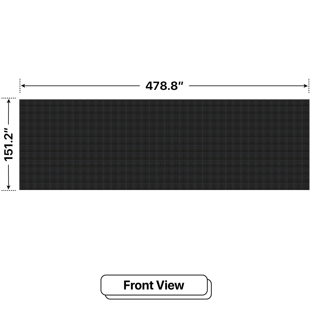 LED Sign City 12’ x 38’ LED sign, 3 Resolution Options, Brightness up to 10000 nits, Fully Programmable, Wireless Control System, Automatic sensors for brightness and temperature, Single and Double-sided display visibility