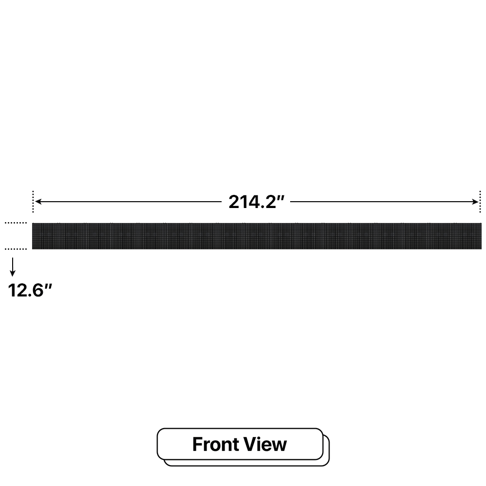 LED Sign City one by seventeen inch LED sign, front view, Single and Double-sided display visibility, digital signage market, digital signage led, bar signs
