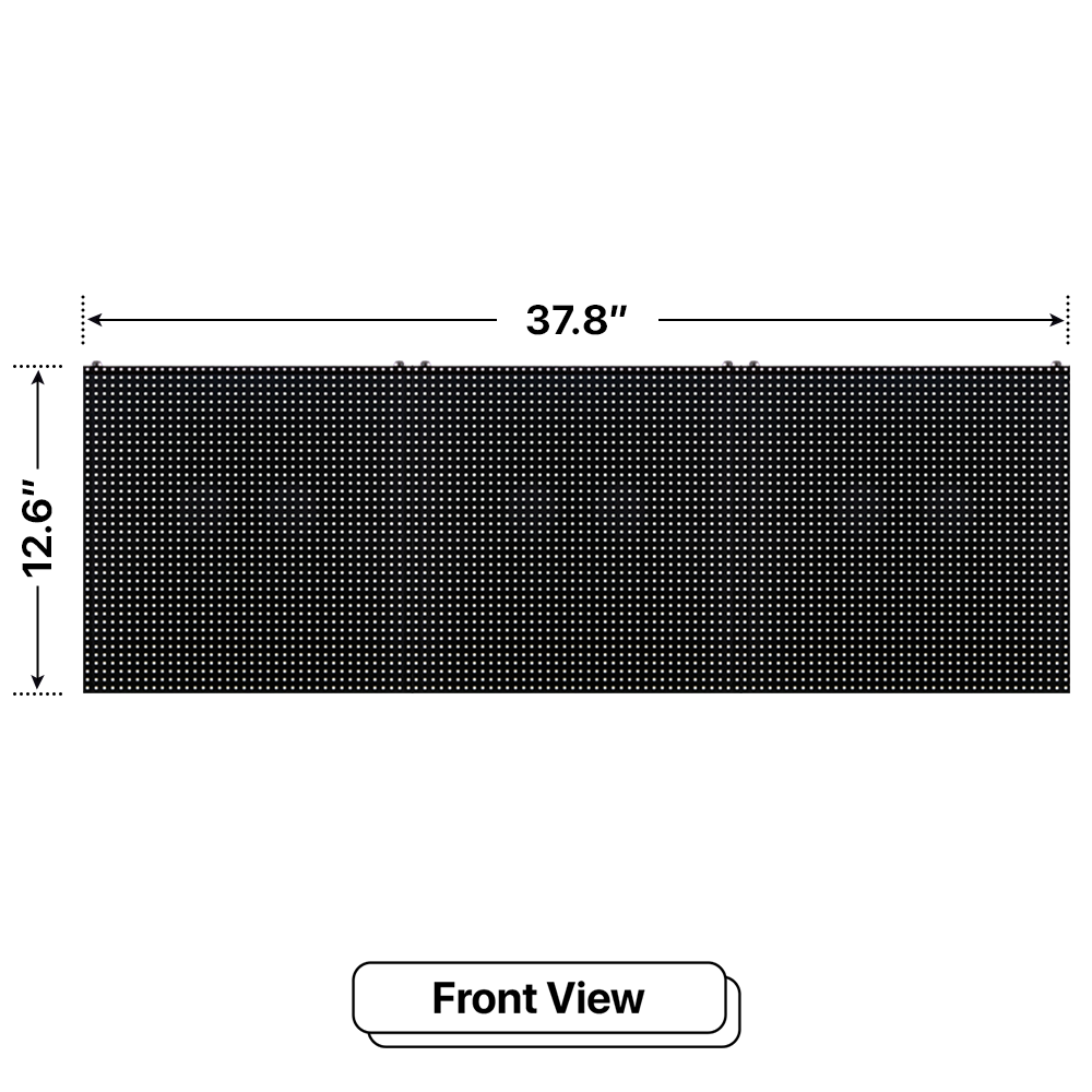 LED Sign City one by three inch LED sign, 3 Resolution, up to 10000 nits, outdoor led digital signage, digital signage market, bar signs