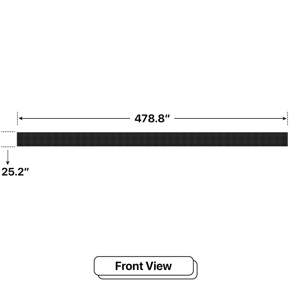 LED Sign City two by thirty eight inch LED sign, front view, Single and Double-sided display visibility, digital signage marketing, led digital signage display, church signs