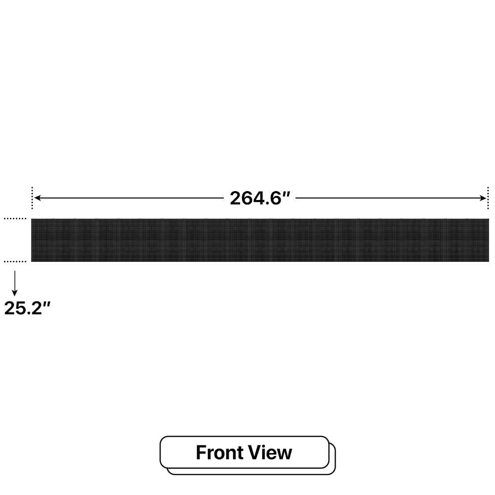 LED Sign City two by twenty one inch LED sign, front view, 3 Resolution Options, digital signage market, digital signage led, bar signs