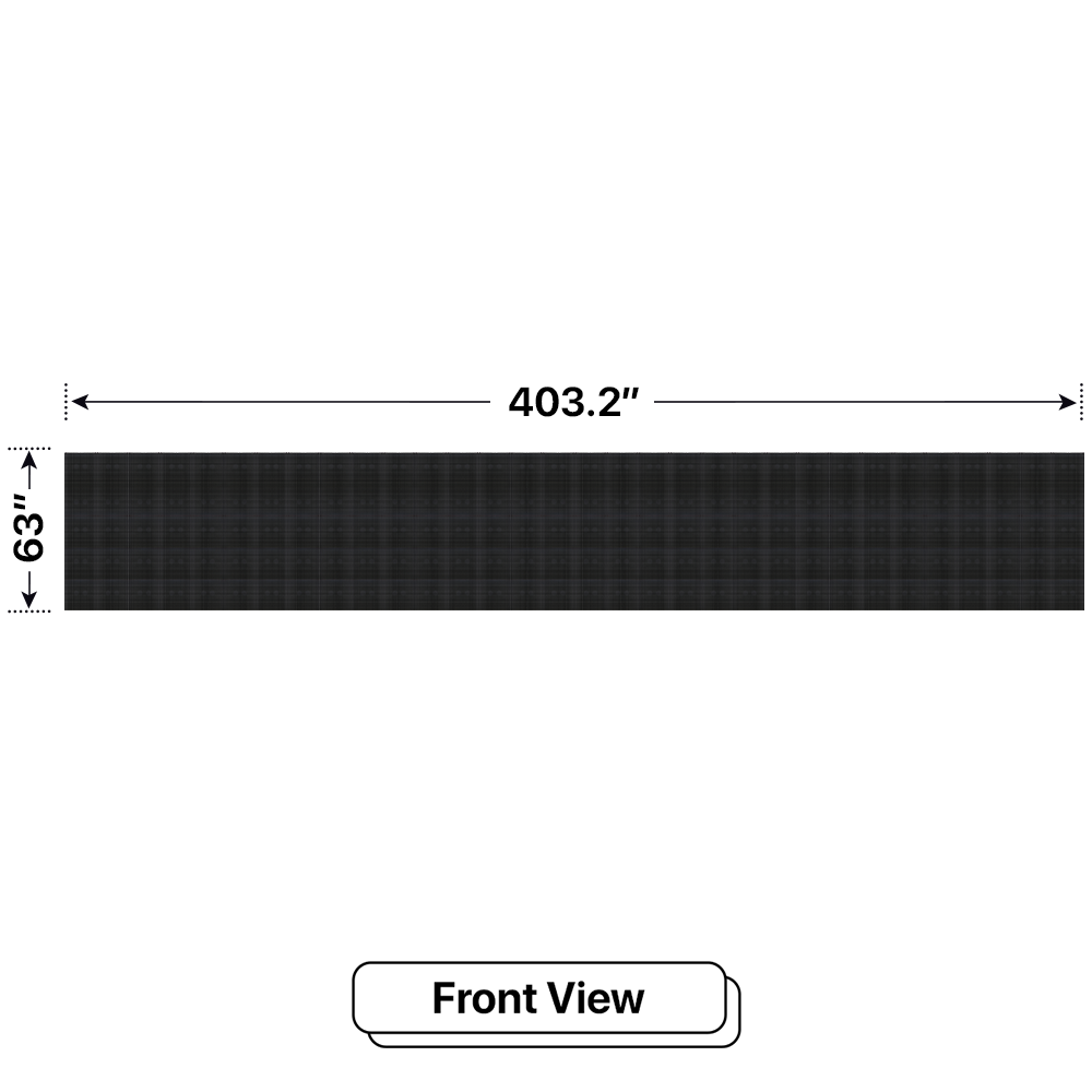 LED Sign City five by thirty two inch LED sign, front view, Brightness up to 10000 nits, digital signage marketing, digital led signage, church signs