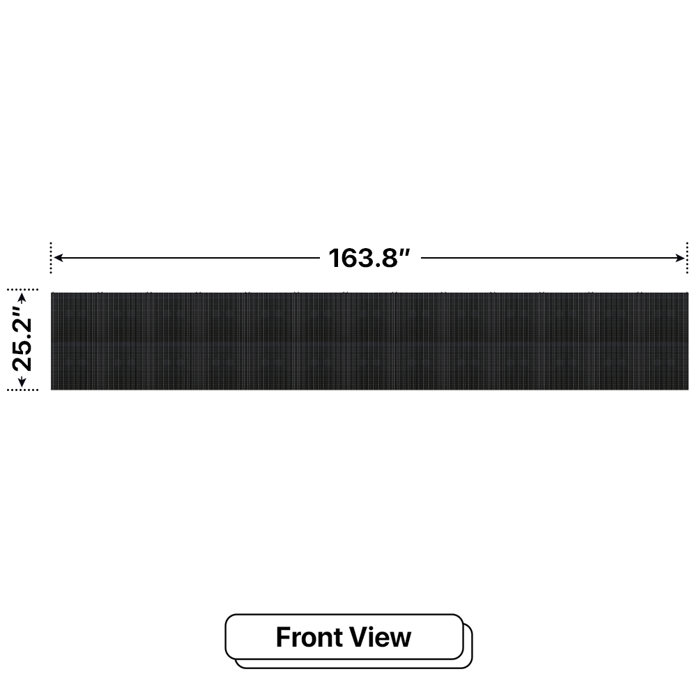 LED Sign City two by thirteen inch LED sign, front view, Single and Double-sided display visibility, digital signage market, digital signage led, bar signs