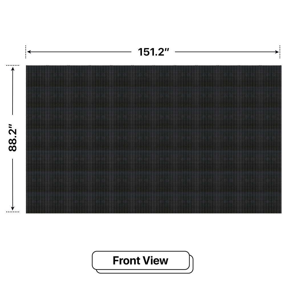 LED Sign City seven by twelve inch LED sign, front view, 3 Resolution, up to 10000 nits, digital signage market, digital signage led, bar signs
