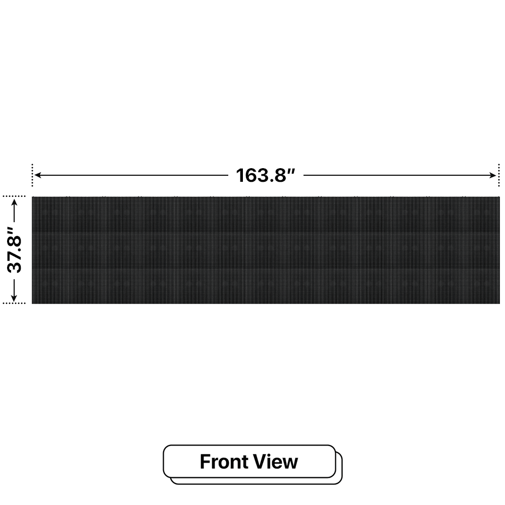 LED Sign City three by thirteen inch LED sign, front view, Single and Double-sided display visibility, digital signage market, digital signage led, bar signs