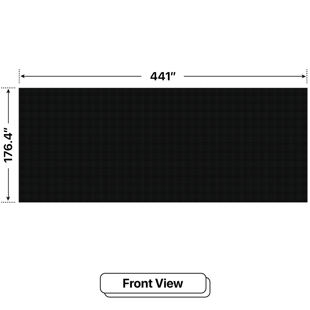 LED Sign City 14’ x 35’ LED sign, 3 Resolution Options, Brightness up to 10000 nits, Fully Programmable, Wireless Control System, Automatic sensors for brightness and temperature, Single and Double-sided display visibility