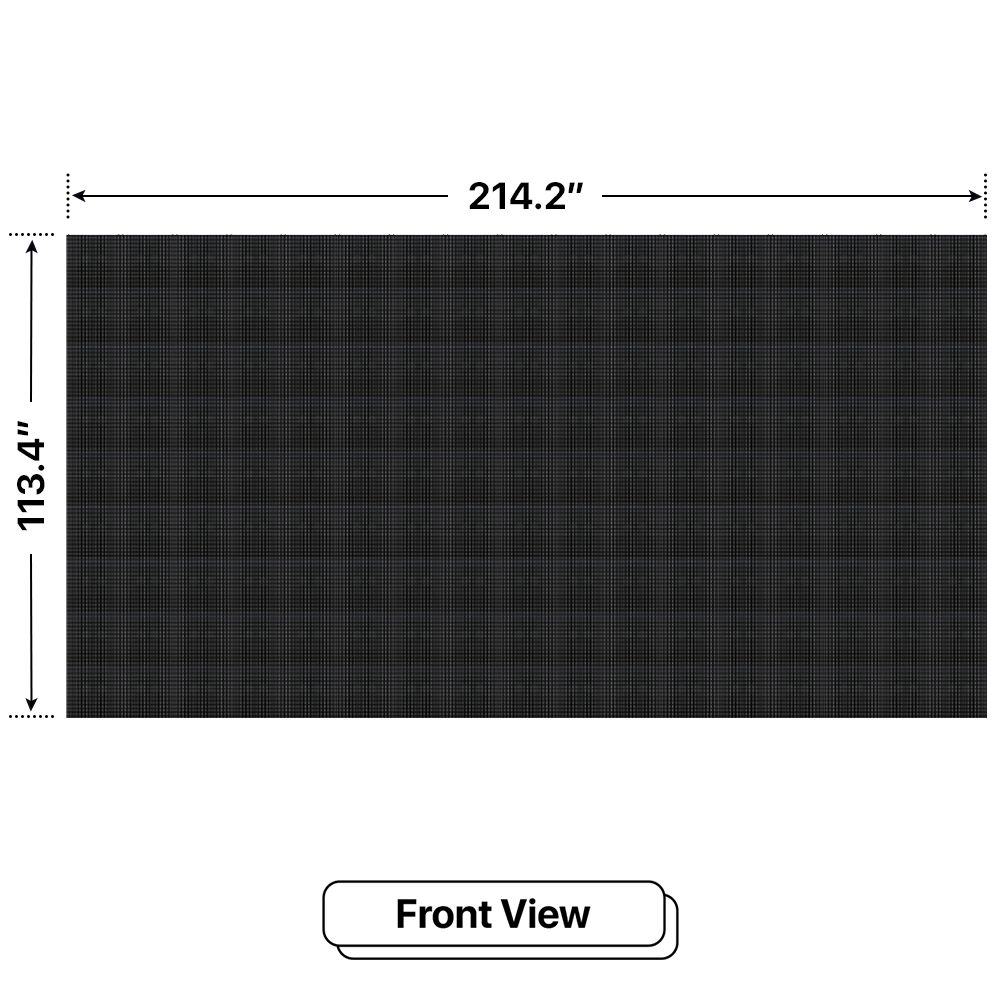LED Sign City 9’ x 17’ LED sign, 3 Resolution Options, Brightness up to 10000 nits, Fully Programmable, Wireless Control System, Automatic sensors for brightness and temperature, Single and Double-sided display visibility