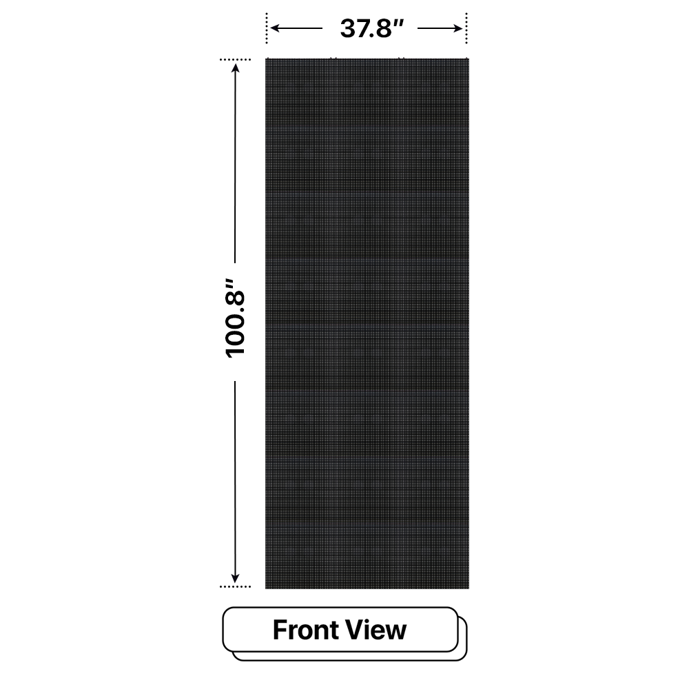 LED Sign City eight by three inch LED sign, front view, Brightness up to 10000 nits, digital signage marketing, digital led signage, church signs
