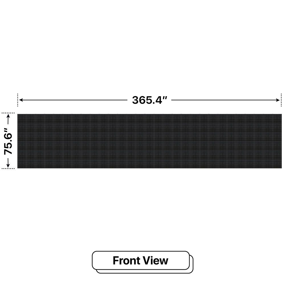 LED Sign City six by twenty nine inch LED sign, front view, Single and Double-sided display visibility, digital signage marketing, led digital signage display, church signs