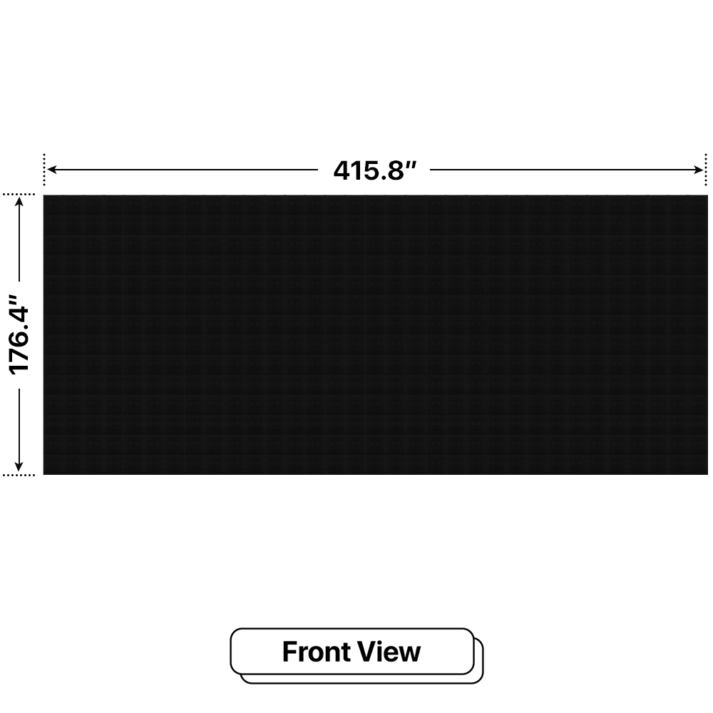 LED Sign City 14’ x 33’ LED sign, 3 Resolution Options, Brightness up to 10000 nits, Fully Programmable, Wireless Control System, Automatic sensors for brightness and temperature, Single and Double-sided display visibility