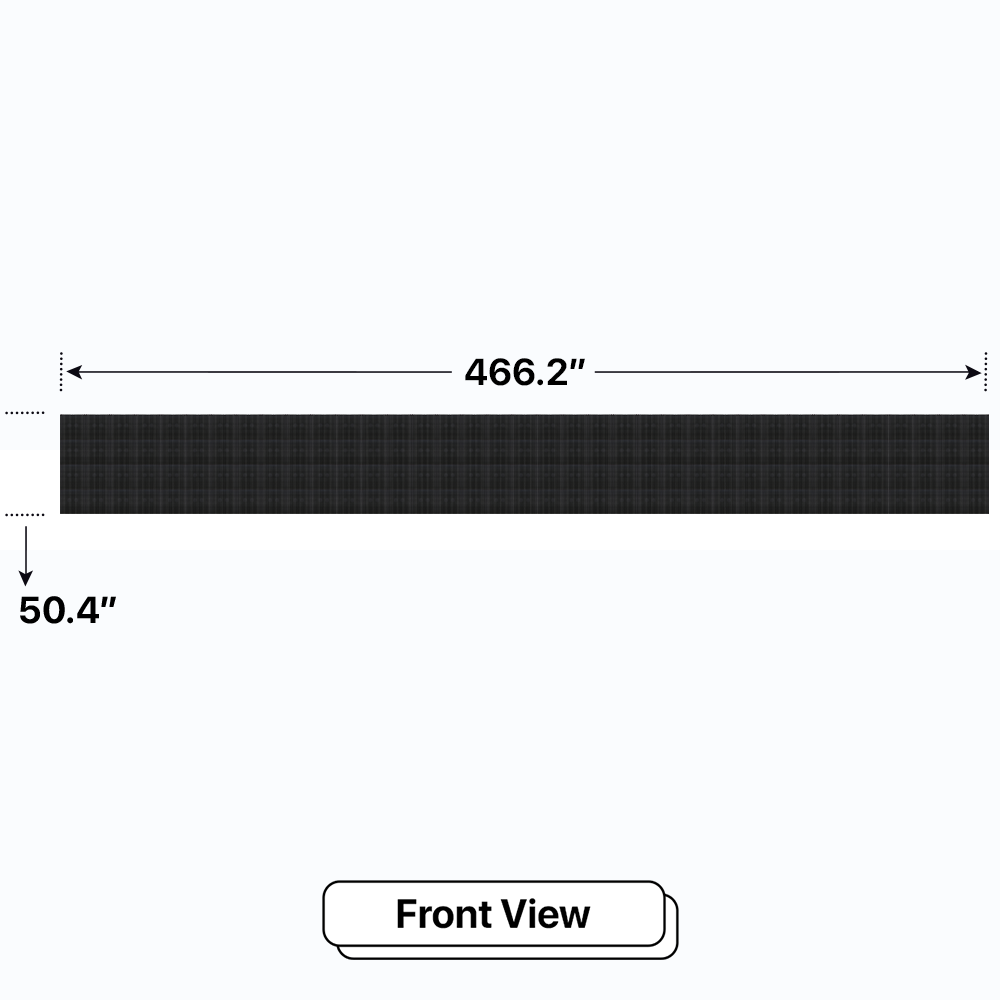 LED Sign City four by thirty seven inch LED sign, front view, Brightness up to 10000 nits, digital signage market, led digital signage display, bar signs