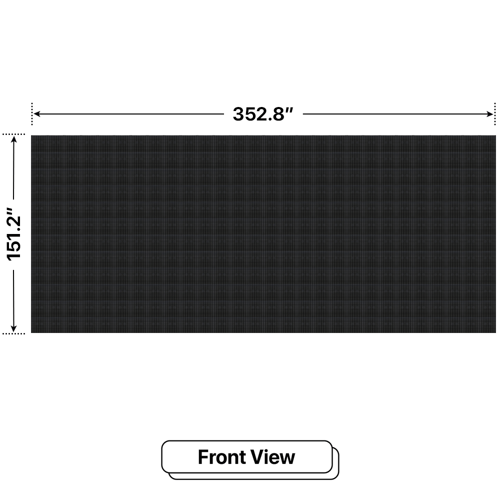 LED Sign City 12’ x 28’ LED sign, 3 Resolution Options, Brightness up to 10000 nits, Fully Programmable, Wireless Control System, Automatic sensors for brightness and temperature, Single and Double-sided display visibility