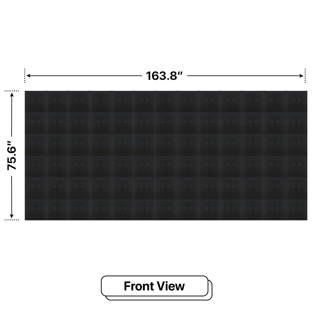 LED Sign City six by thirteen inch LED sign, front view, Brightness up to 10000 nits, digital signage marketing, digital led signage, church signs