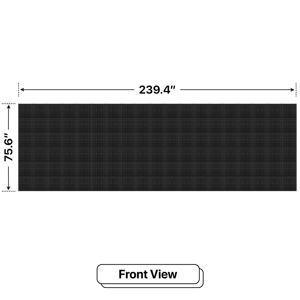 LED Sign City six by nineteen inch LED sign, front view, Single and Double-sided display visibility, digital signage marketing, led digital signage display, church signs