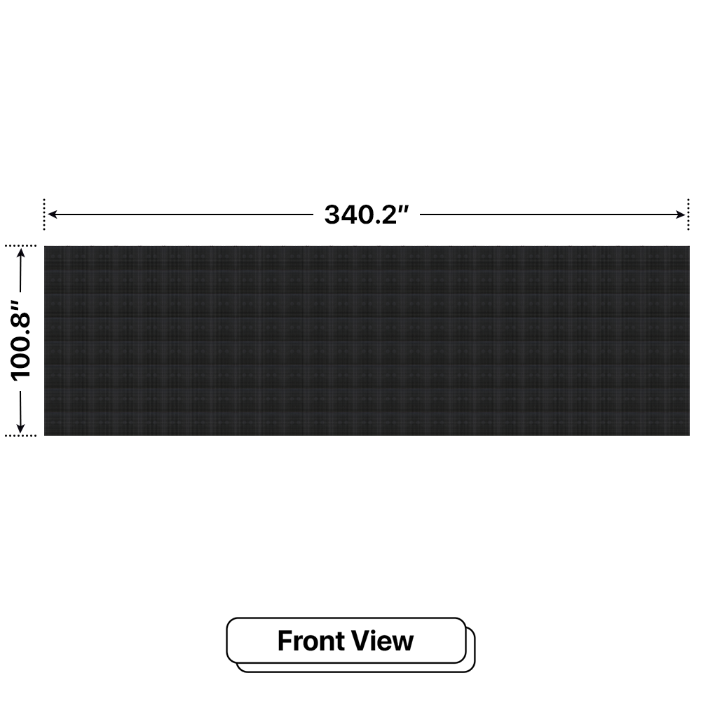 LED Sign City eight by twenty seven inch LED sign, front view, Brightness up to 10000 nits, digital signage market, led digital signage display, bar signs
