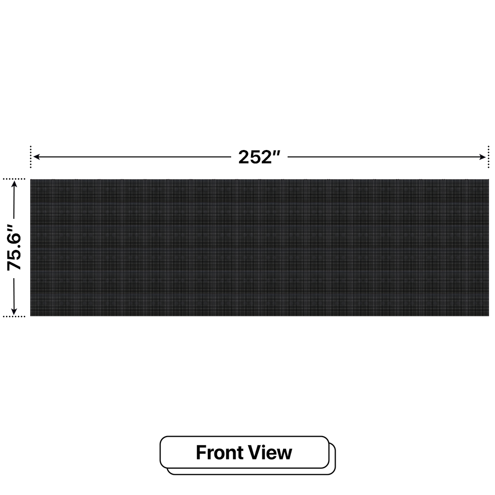 LED Sign City six by twenty inch LED sign, front view, 3 Resolution Options, global digital signage market, digital signage led screen, bar signs