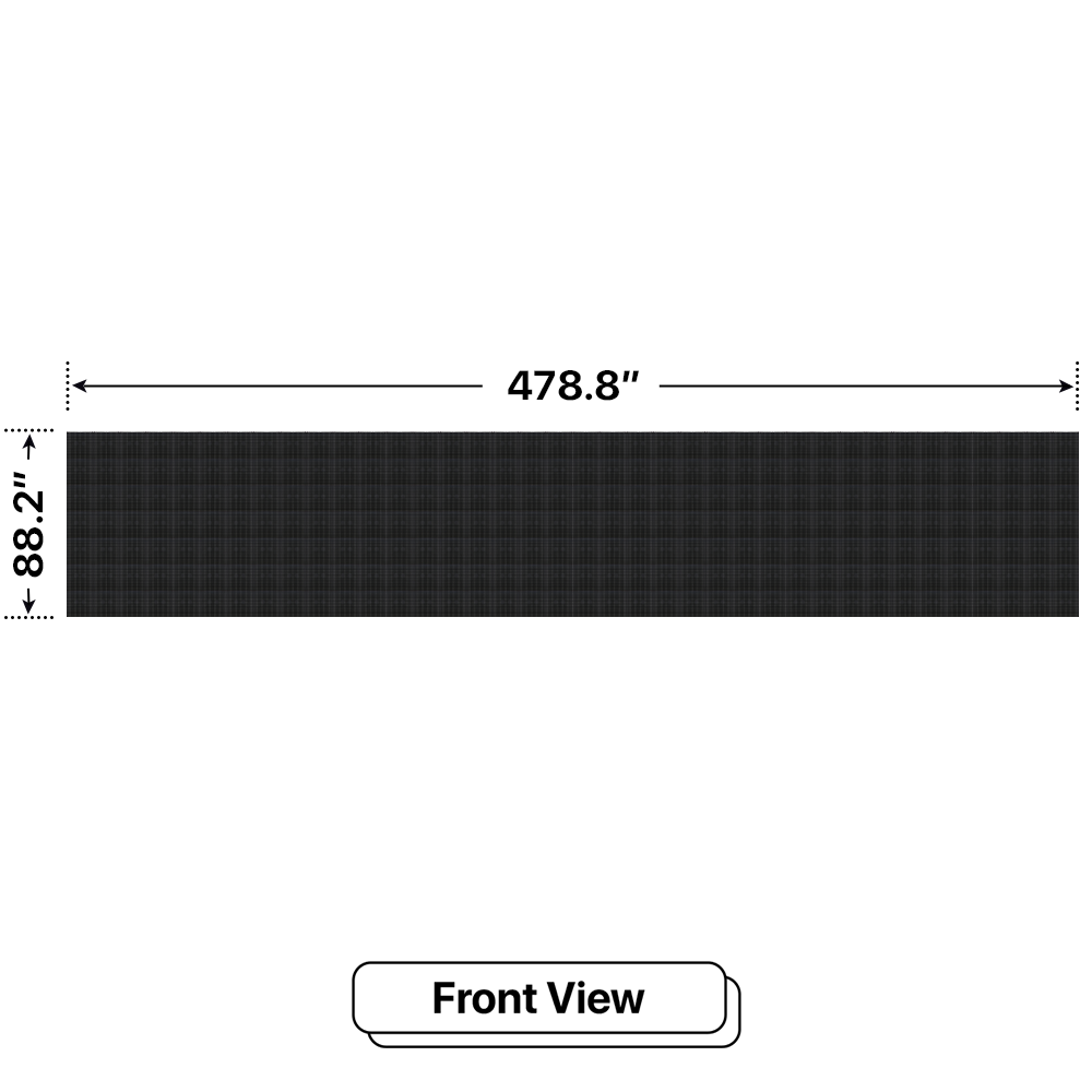 LED Sign City seven by thirty eight inch LED sign, front view, 3 Resolution Options, digital signage market, digital signage led, bar signs