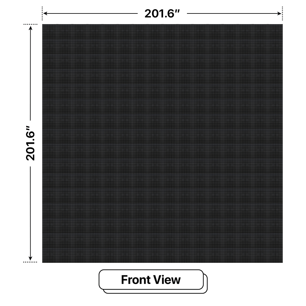 LED Sign City 16’ x 16’ LED sign, 3 Resolution Options, Brightness up to 10000 nits, Fully Programmable, Wireless Control System, Automatic sensors for brightness and temperature, Single and Double-sided display visibility