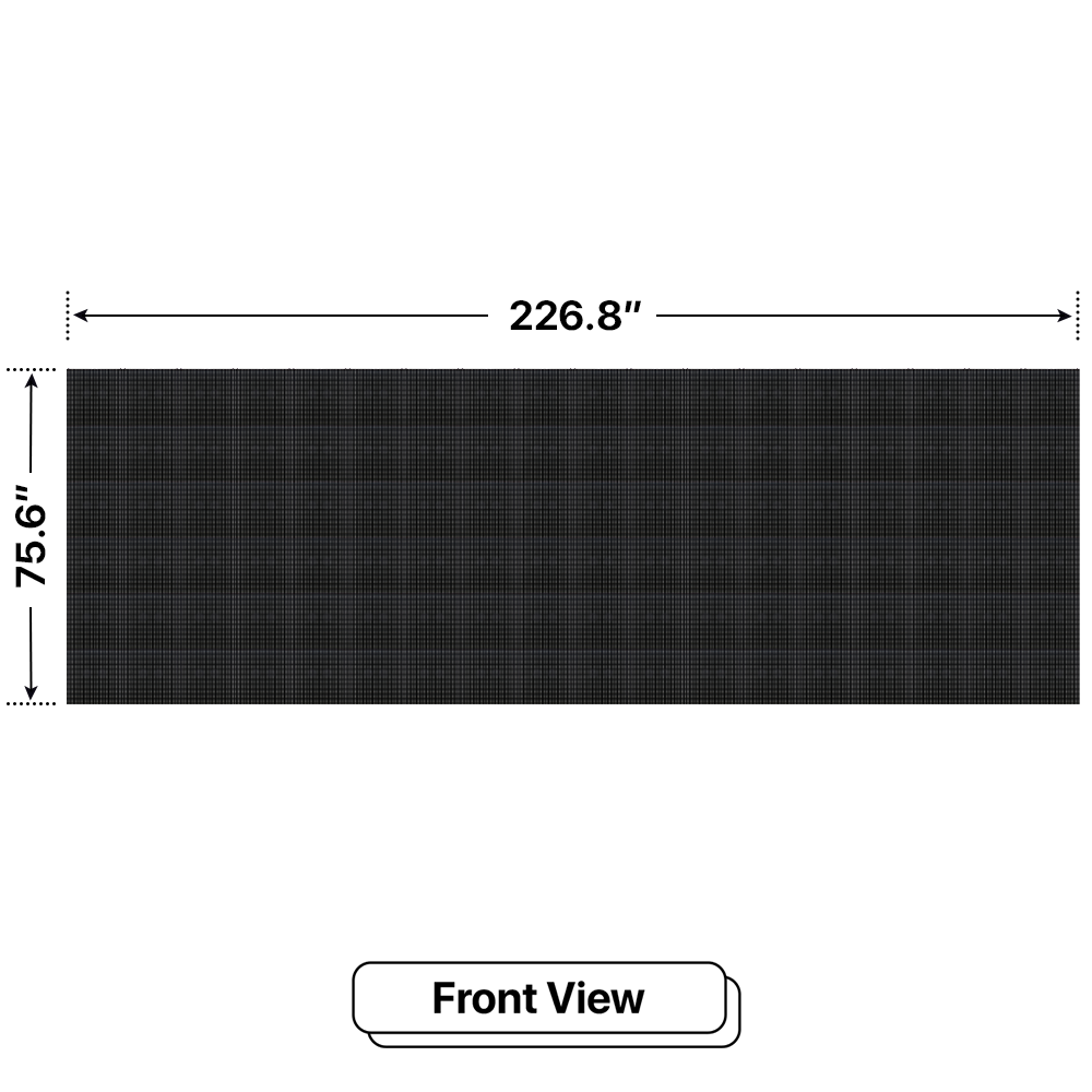 LED Sign City six by eighteen inch LED sign, front view, 3 Resolution Options, digital signage market, digital signage led, bar signs