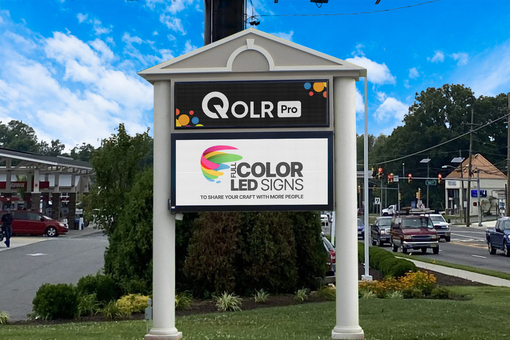 Qolr Pro Single-Sided Outdoor LED Sign SMD Full Color Programmable Wireless