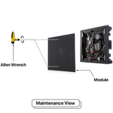 LED Sign City one by nineteen inch LED sign, Maintenance view, Fully Programmable, Wireless Control System, digital signage market, bar signs