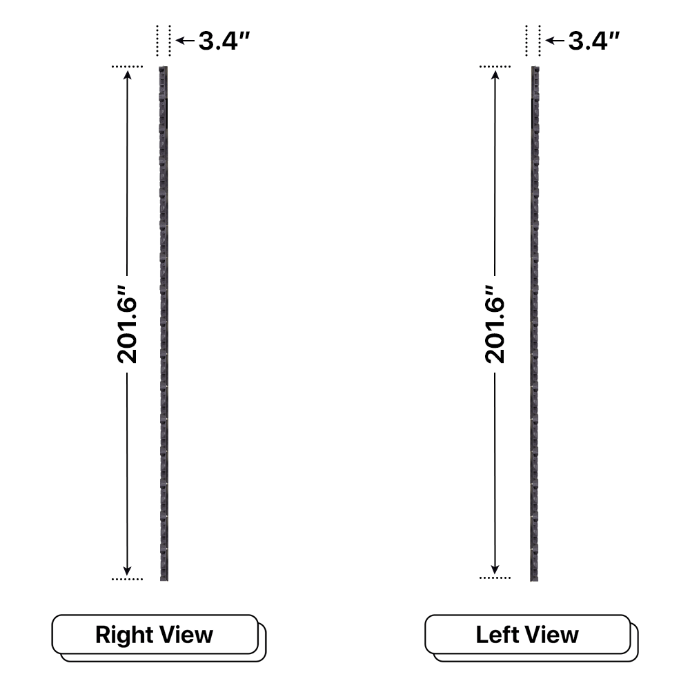 LED Sign City 16’ x 4’ LED sign, 3 Resolution Options, Brightness up to 10000 nits, Fully Programmable, Wireless Control System, Automatic sensors for brightness and temperature, Single and Double-sided display visibility