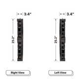 LED Sign City two by eleven inch LED sign, right and left view, Automatic sensors for brightness and temperature, digital led signage, church signs