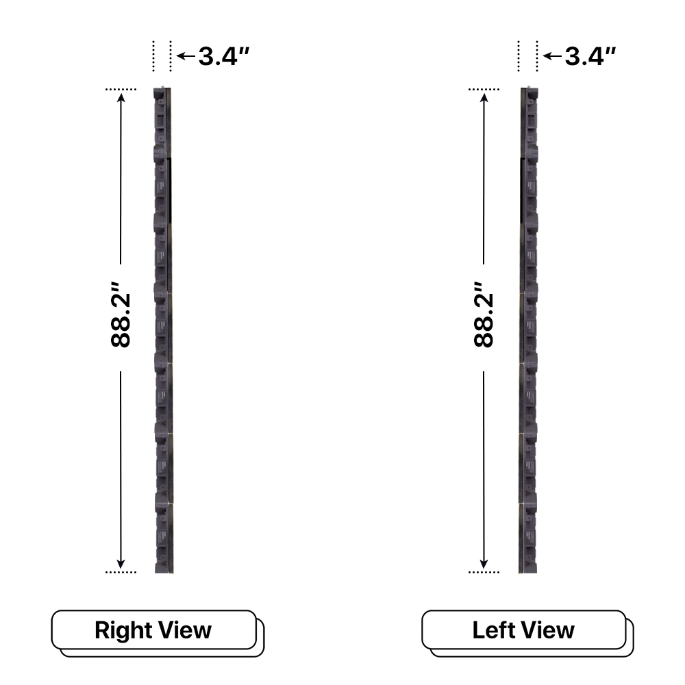 LED Sign City seven by twenty inch LED sign, right and left view, Fully Programmable, Wireless Control System, led digital signage display, church signs