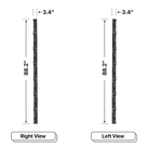 LED Sign City seven by twenty inch LED sign, right and left view, Fully Programmable, Wireless Control System, led digital signage display, church signs