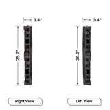 LED Sign City two by one inch LED sign, right and left view, Fully Programmable, digital signage market, bar signs