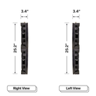 LED Sign City two by eight inch LED sign, right and left view, Wireless Control System, digital signage marketing, led digital signage display, church signs