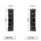 LED Sign City one by nine inch LED sign, right and left view, Fully Programmable, global digital signage market, bar signs