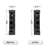 LED Sign City one by thirteen inch LED sign, right and left view, Automatic sensors for brightness and temperature, up to 10000 nits, digital signage market, bar signs