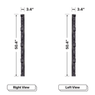 LED Sign City four by twelve inch LED sign, right and left view, Automatic sensors for brightness and temperature, digital led signage, church signs