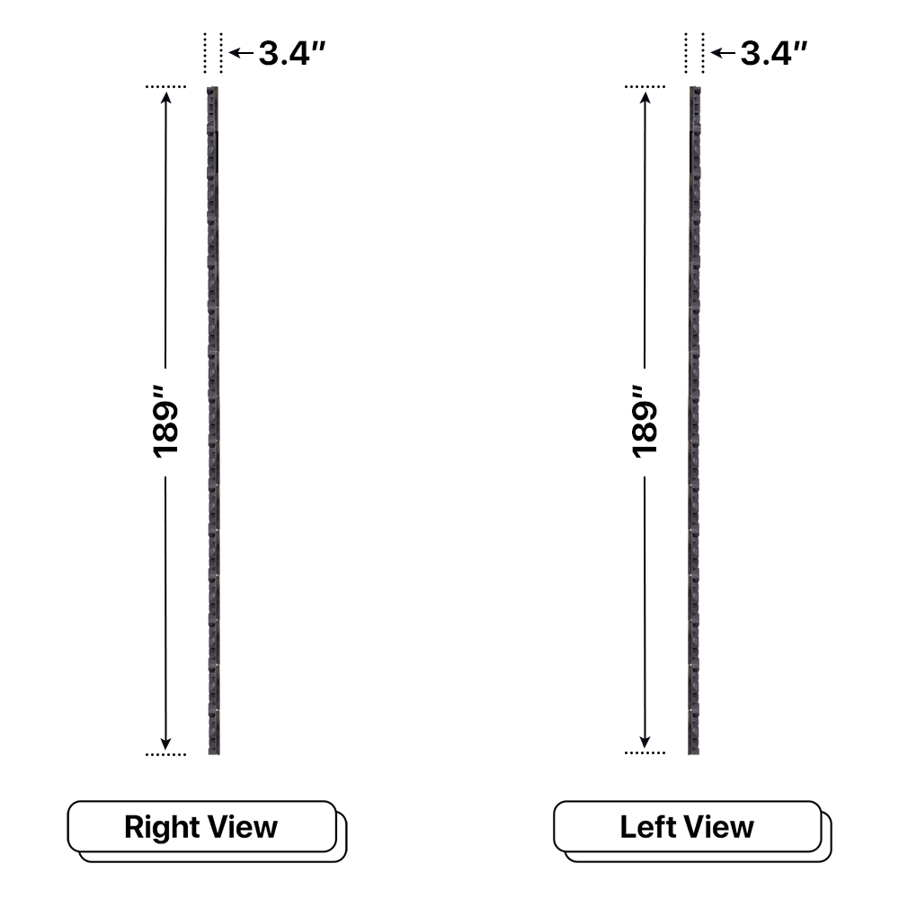 LED Sign City 15’ x 4’ LED sign, 3 Resolution Options, Brightness up to 10000 nits, Fully Programmable, Wireless Control System, Automatic sensors for brightness and temperature, Single and Double-sided display visibility
