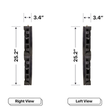 LED Sign City two by four inch LED sign, right and left view, Wireless Control System, digital signage market, digital signage led, bar signs