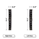 LED Sign City two by twenty seven inch LED sign, right and left view, Fully Programmable, Wireless Control System, digital signage market, bar signs