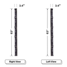 LED Sign City five by thirty nine inch LED sign, right and left view, Automatic sensors for brightness and temperature, up to 10000 nits, digital signage market, bar signs