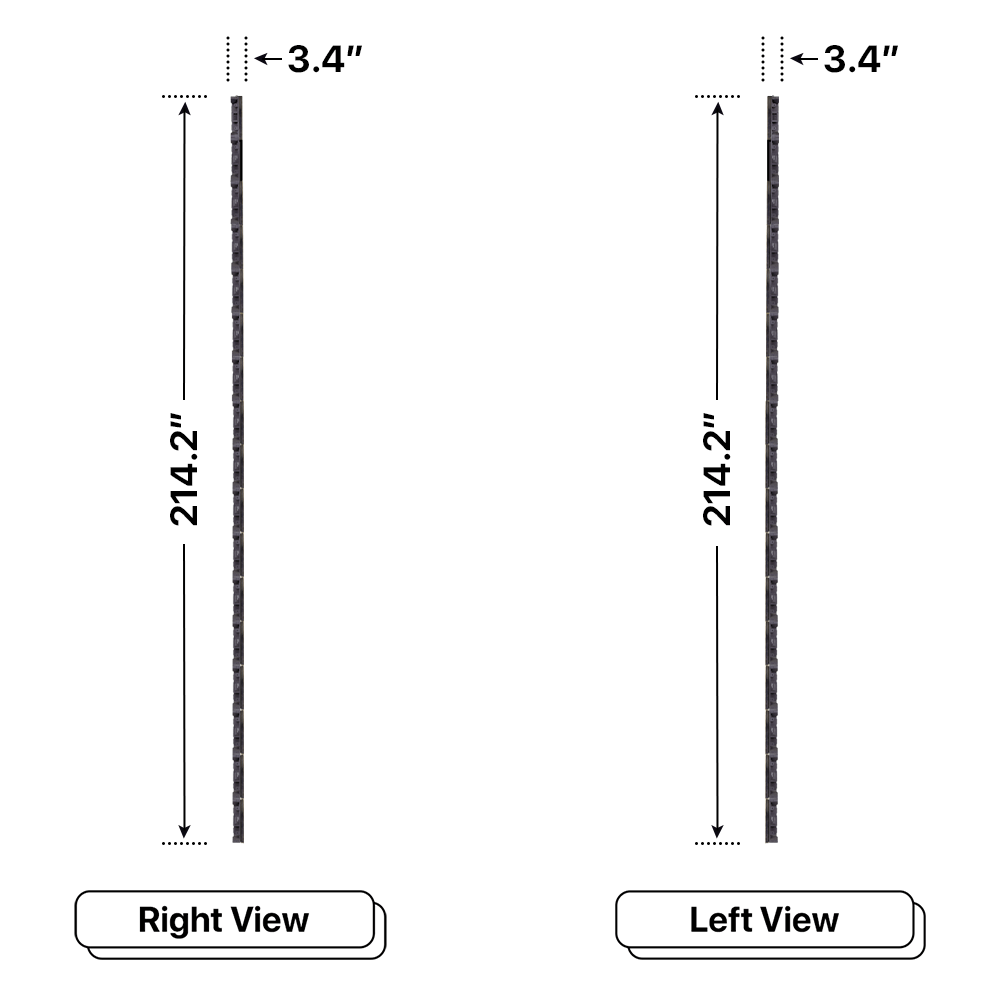 LED Sign City 17’ x 7’ LED sign, 3 Resolution Options, Brightness up to 10000 nits, Fully Programmable, Wireless Control System, Automatic sensors for brightness and temperature, Single and Double-sided display visibility