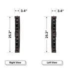 LED Sign City two by five inch LED sign, right and left view, Fully Programmable, Wireless Control System, led digital signage display, church signs