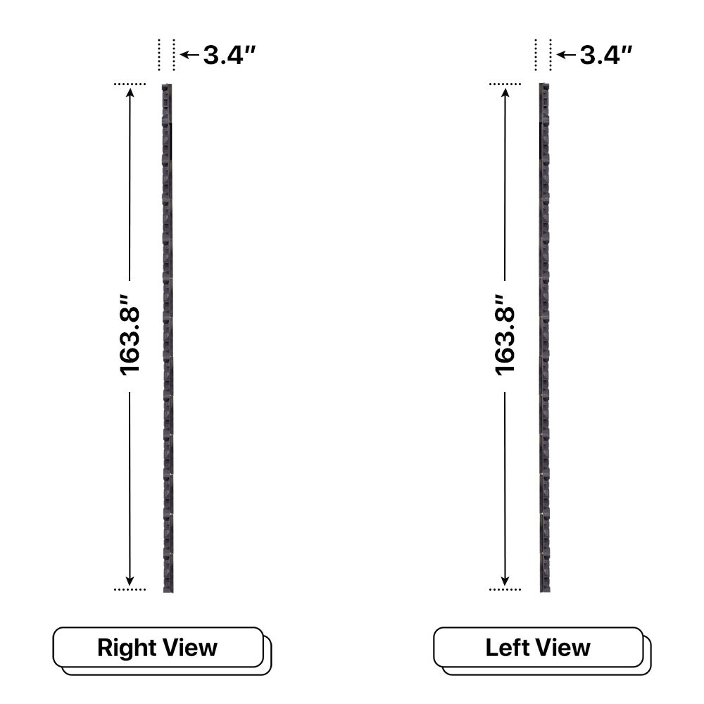 LED Sign City 13’ x 36’ LED sign, 3 Resolution Options, Brightness up to 10000 nits, Fully Programmable, Wireless Control System, Automatic sensors for brightness and temperature, Single and Double-sided display visibility
