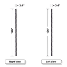 LED Sign City 10’ x 3’ LED sign, 3 Resolution Options, Brightness up to 10000 nits, Fully Programmable, Wireless Control System, Automatic sensors for brightness and temperature, Single and Double-sided display visibility