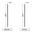 LED Sign City 11’ x 39’ LED sign, 3 Resolution Options, Brightness up to 10000 nits, Fully Programmable, Wireless Control System, Automatic sensors for brightness and temperature, Single and Double-sided display visibility