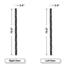 LED Sign City six by twenty three inch LED sign, right and left view, Wireless Control System, digital signage market, digital signage led, bar signs