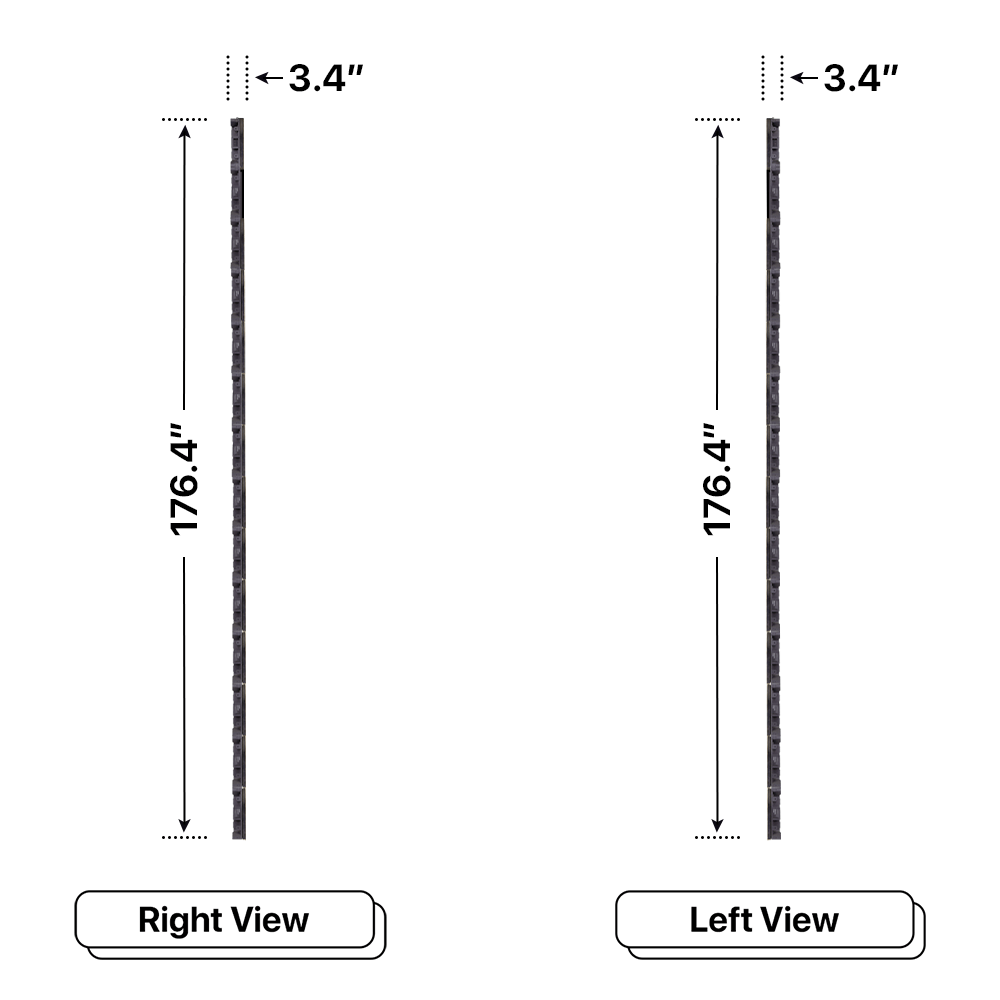 LED Sign City 14’ x 38’ LED sign, 3 Resolution Options, Brightness up to 10000 nits, Fully Programmable, Wireless Control System, Automatic sensors for brightness and temperature, Single and Double-sided display visibility