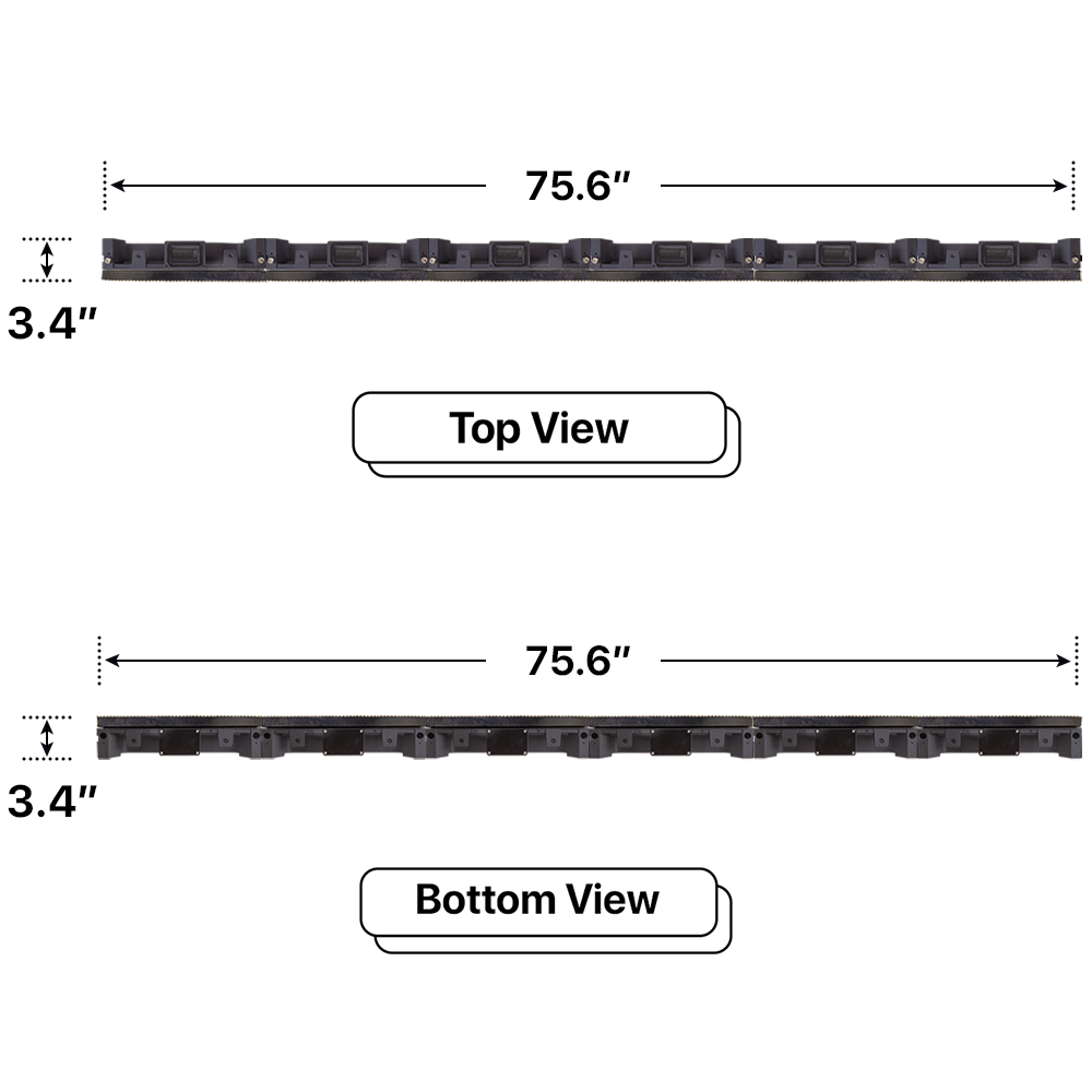 LED Sign City five by six inch LED sign, Top and Bottom View, Wireless Control System, digital signage marketing, led digital signage display, church signs