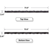 LED Sign City two by six inch LED sign, Top and Bottom View, Fully Programmable, Wireless Control System, digital signage market, bar signs