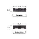 LED Sign City two by one inch LED sign, Top and Bottom View, Automatic sensors for brightness and temperature, up to 10000 nits, digital signage market, bar signs