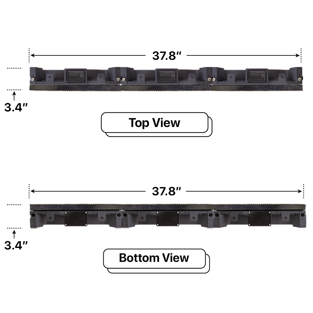 LED Sign City 11’ x 3’ LED sign, 3 Resolution Options, Brightness up to 10000 nits, Fully Programmable, Wireless Control System, Automatic sensors for brightness and temperature, Single and Double-sided display visibility